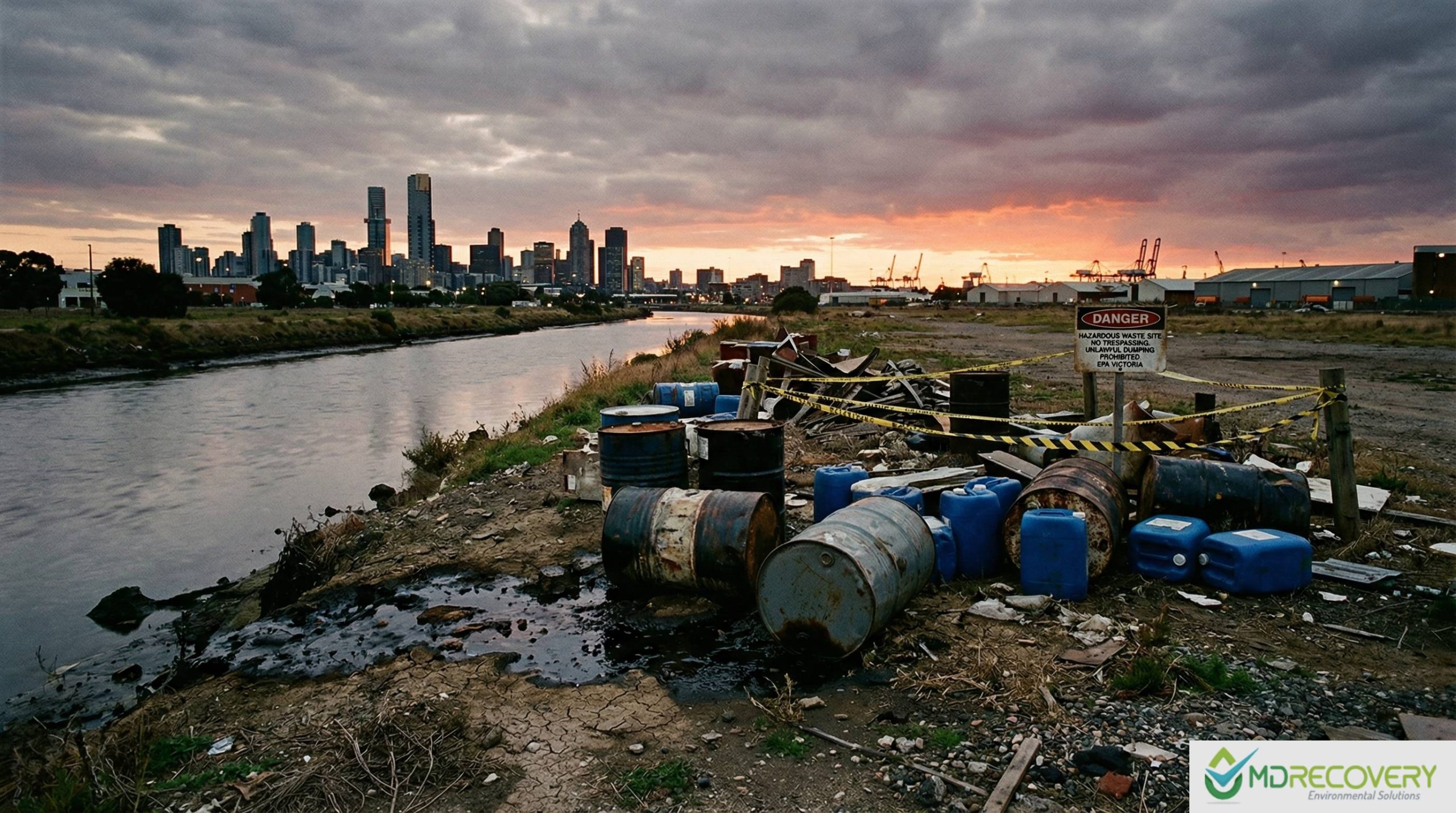Illegal Hazardous Waste Dumping in Victoria
